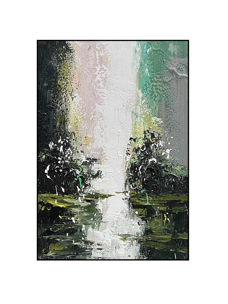 Abstract Art Online Painting - Greenery