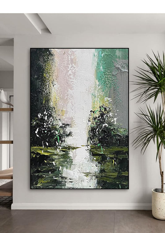 Abstract Art Online Painting - Greenery
