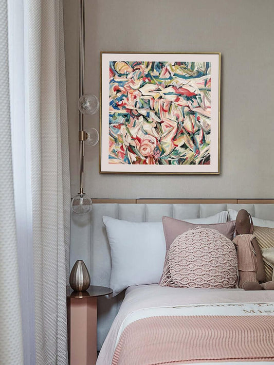 Color painting Artist's work Abstract Art Home Decoration LeYiGallery