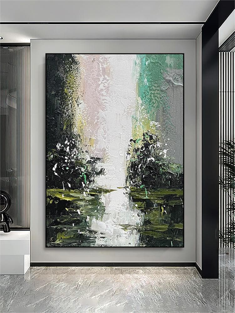 Abstract Art Online Painting - Greenery