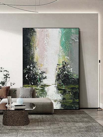 Abstract Art Online Painting - Greenery