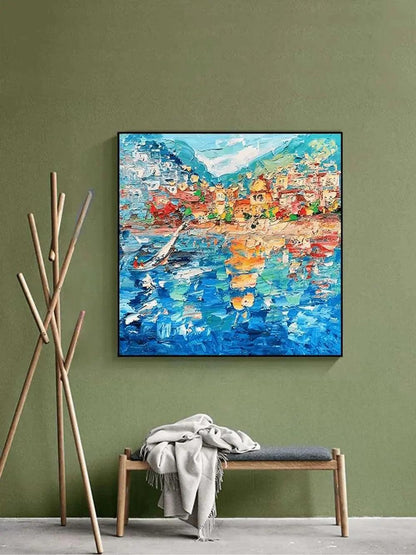 Unique Abstract Island Art - Custom & Durable Canvases