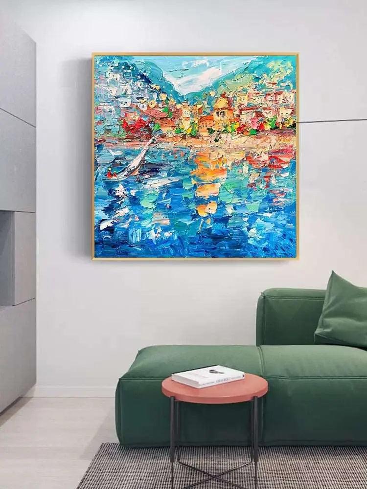 Unique Abstract Island Art - Custom & Durable Canvases