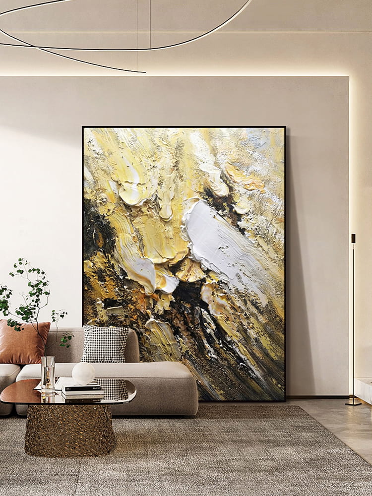Abstract handmade oil painting for modern home wall decor | Leyi Gallery 