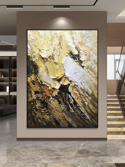 Abstract handmade oil painting for modern home wall decor | Leyi Gallery 
