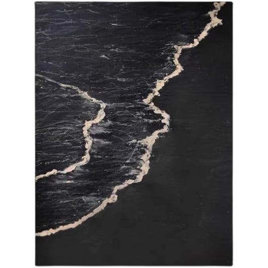 Black abstract beach art sold online