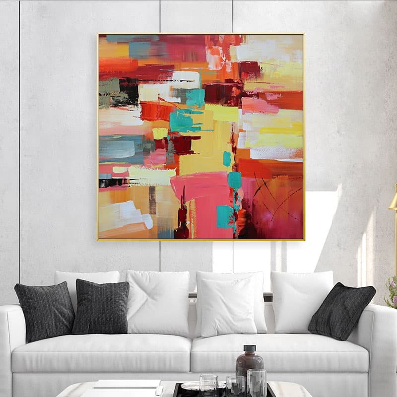 Colorful abstract art painting