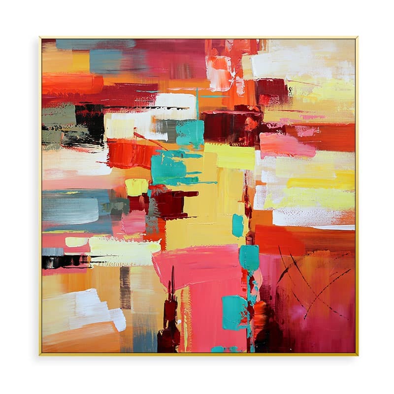 Colorful abstract art painting