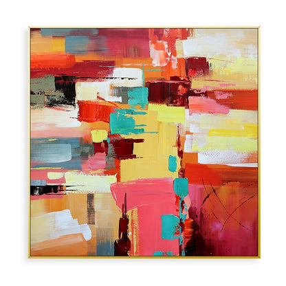 Colorful abstract art painting