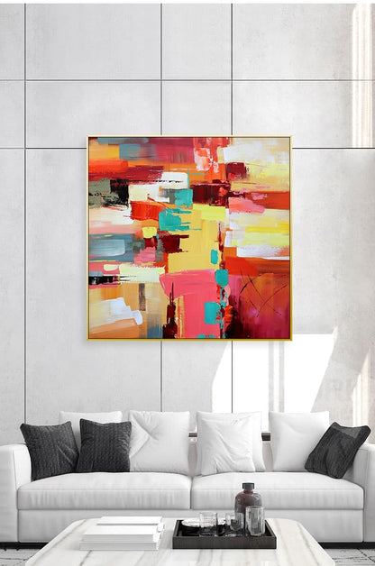 Colorful abstract art painting
