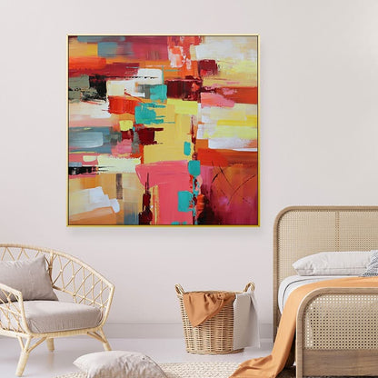 Colorful abstract art painting