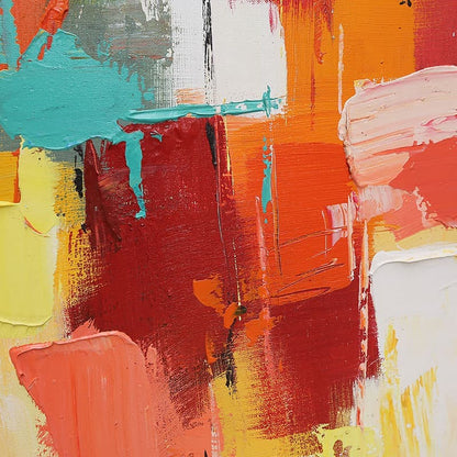 Colorful abstract art painting