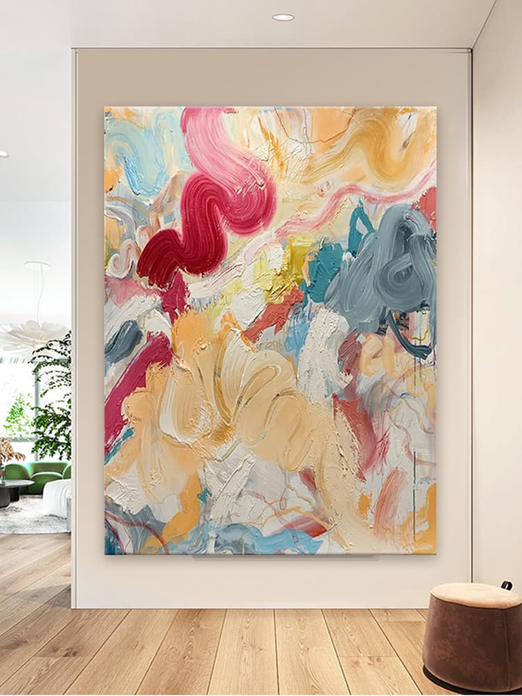Abstract color painting