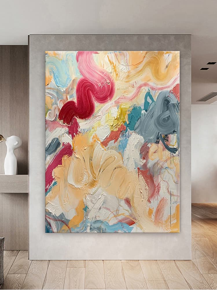 Abstract color painting
