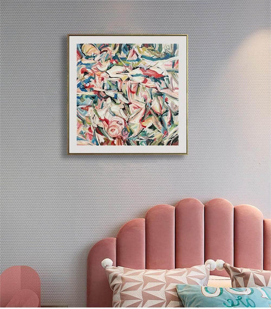 Color painting Artist's work  Abstract Art Home Decoration LeYiGallery