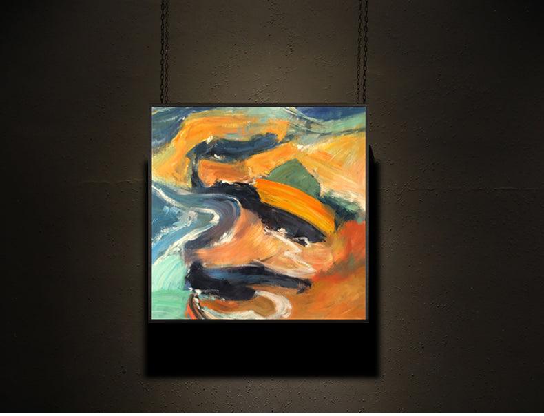 Flowing Colors Colorful Painting Wall Art Home decor - My Store