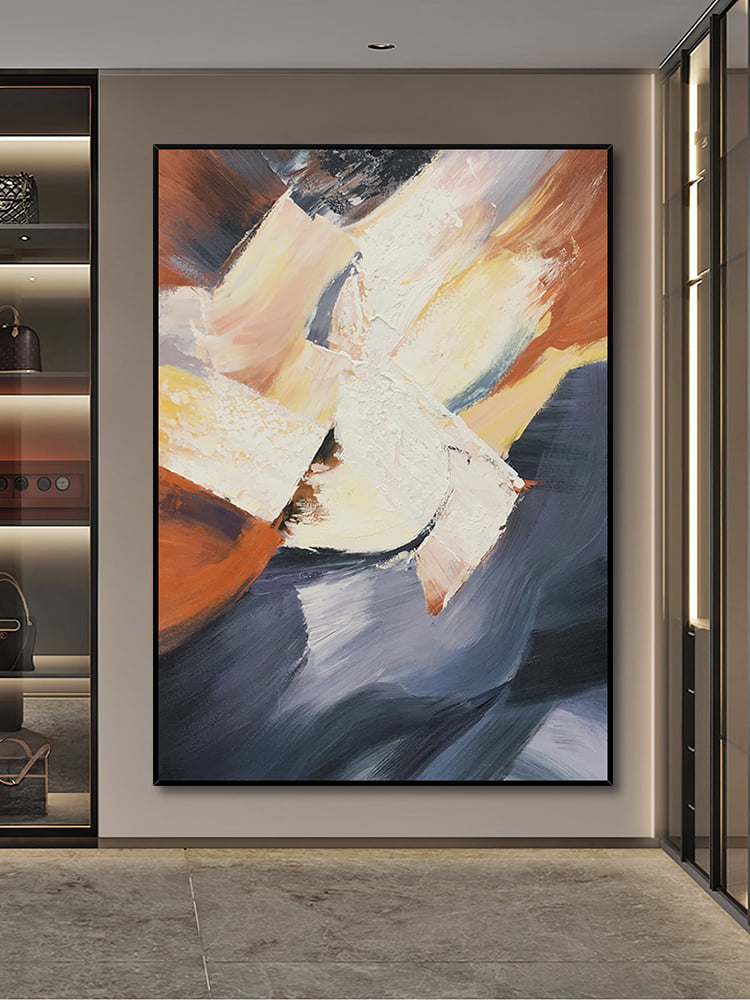 Abstract art painting precipitation